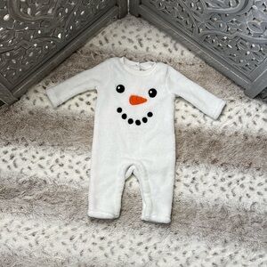 Baby Starters fleece snowman bodysuit baby 3 months Christmas holiday party